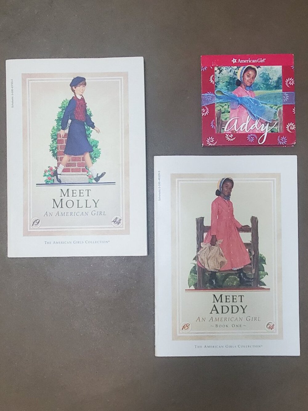 Vintage 1980s-90s American Girl Book Lot - Meet Molly, Meet Addy & Mini Book